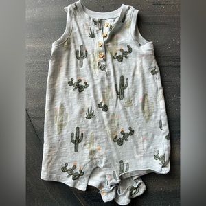 Little Co by Lauren Conrad 12 month romper with cacti on it.